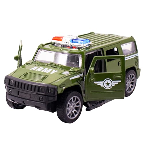 Image of Toy Cloud Hummer Army Car 1:32 Scale Die-Cast Metal Toy with Opening Doors and Pull Back Action Realistic Toy Car