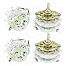 Tool parts 4pcs 10mm Mounting Hole Dia 2P6T 2 Deck 14Pins Band Channel Rotary Switch