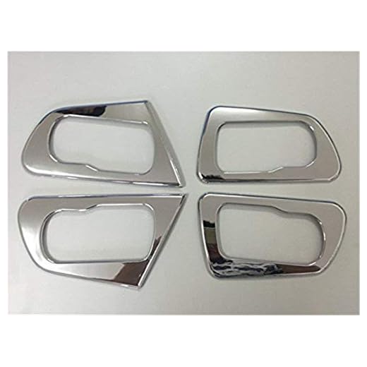 Tapa de los Cuencos de la manija Interior de la Puerta del Coche del ABS del Cromo Cubra el Paquete Decorativo 4 del Ajuste