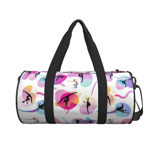 Sac de voyage sport drôle pour formation et fitness à poignées renforcées