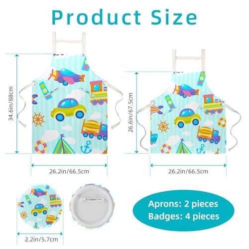 Tablier de serveuse de restaurant et bar protection intégrale - 2