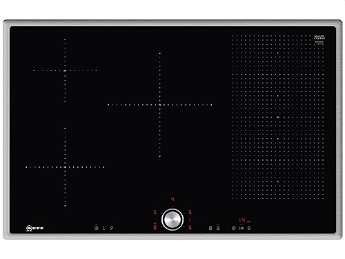 NEFF T58BT20N0, N 70, Induktionskochfeld 80cm, TwistPad, FlexInduction, PowerMove, Glaskeramik...