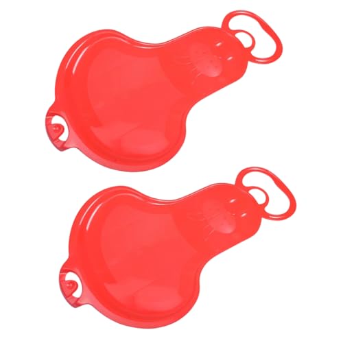 Totority 2pcs Grass Skiing Board for Boys and Girls and Adults Plastic Sled Seal Animal Design Grass Slide Board Skiing Boat Random Color