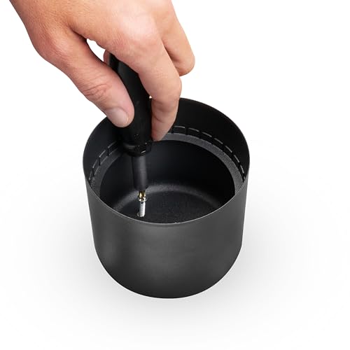 Miniatura 3 de Sax Maceta De Diseño Safe Negra Caja Fuerte Oculta Con Aspecto De Maceta, Escondite Secreto Con Cerradura Para Objetos De Valor, Protección Contra El Agua Y La Suciedad, Se Puede Fijar De Forma