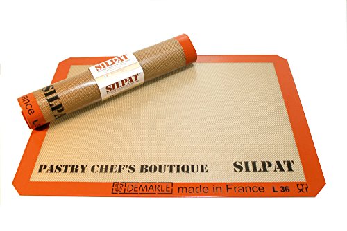 Sasa Demarle Silpat Premium Non-Stick Silicone Baking Mat, Big Sheet Pan Size (2/3 Sheet Pan) for a 15''x 21'' Sheet Pan - 13.58''x 19.5'' - by Pastry Chef's Boutique - Thumbnail 5