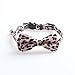 Pet Collar, Cat Collar with Bowtie Leopard Pattern Adjustable Breakaway Cat Bell Collar for Cats Kitten Puppy (Pink)