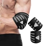 Elbow Wraps for Weightlifting, Elbow Straps for Weightlifting Gym Men Women -...