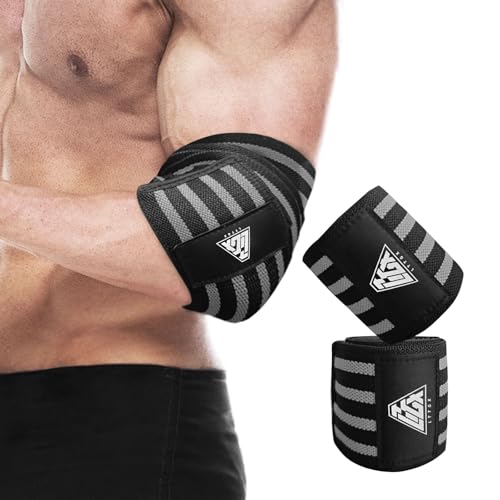 Elbow Wraps for Weightlifting, Elbow Straps for Weightlifting Gym Men
