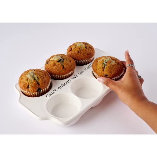 Mud Pie Circa Muffin Tray And Spatula Set, White, 12" X 8" #TOP6