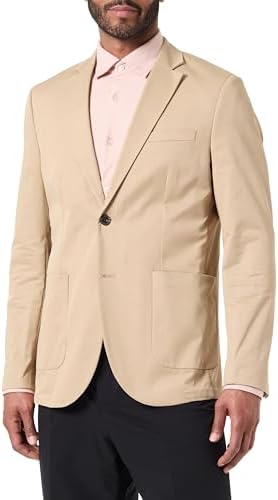 JACK & JONES Heren Wayne Gevoerde Puffer Jas Marineblauw Blazer
