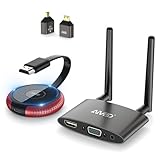 【Plug & Play, Large compatibilité】Les kits de transmission sans fil HDMI sont compatibles avec la plupart des appareils à sortie HDMI tels que les ordinateurs portable (Win/Mac)/TV Box/lecteurs Blu-ray,/appareils photo/DVD/PS 345/PC/reflex numériques/CC-TV/satellite/phone (iOS/Android)/tablette, etc., pour la transmission vers des moniteurs/téléviseurs/projecteurs. Convient aux salles de conférence, aux divertissements à domicile, aux présentations en extérieur et à l'enseignement multimédia, etc.
