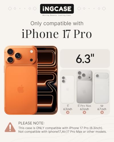 Coque iPhone 17 Pro antichoc TPU évitant les chutes avec support MagSafe