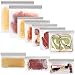 SPLF 10 Pack FDA Grade Reusable Storage Bags (5 Reusable Sandwich Bags, 3 Reusable Snack Bags, 2 Reusable Gallon Bags), Extra Thick Leakproof Silicone and Plastic Free Ziplock Lunch Bags Freezer Safe