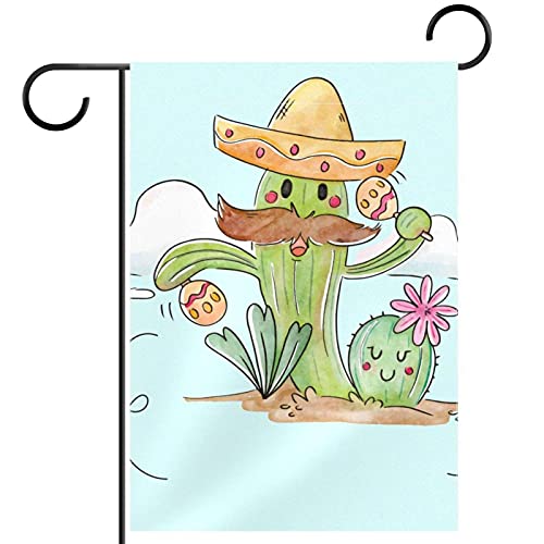 Drapeau de bienvenue cactus pour décorer votre jardin au fil des saisons