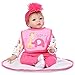 Réincarné Baby Girl, Silicone Souple Ce Regard Réel du Nouveau-Né Poupée Dummy Belle Lifelike Cute Girl Toy 22Inch 55Cm Anniversaire Cadeau De Noël