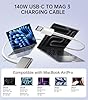 140W Charger for MacBook Pro 16/14 inch Mac Air 15/13 inch 【Original Quality】 2021-2025 M1–M4 2m/6.6FT Magnetic 3 Cable LED & Type C Fast Charger Power Adapter (Between 2021-2025) #4