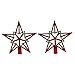 Produktbild Amosfun 2pcs Baumspitze Stern Weihnachtsbaumspitzen Stern Gold Glitzer Christbaumspitze Tannenbaumschmuck (Rot+Gold) ca. 19 cm