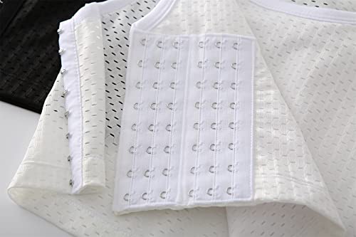 Chest binder robuste à 6 rangées de fermoirs pour une compression ajustable