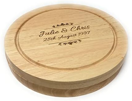 Personalised Cheese Board - Engraved Wedding Birthday Gift