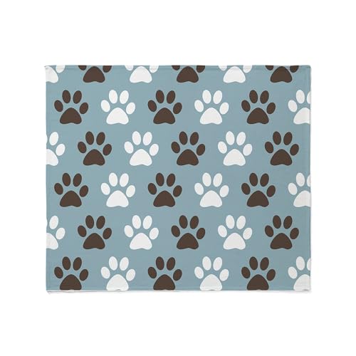 CafePress Paw Print Throw Blanket