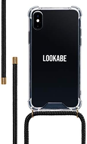 Lookabe โ Smartphone Necklace and Case Compatible with iPhone (iPhone X/Xs, Black)