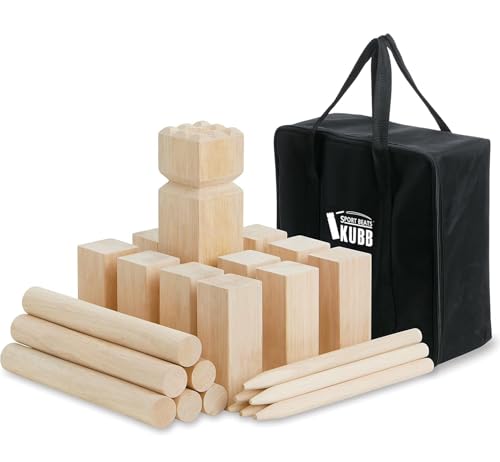 Kubb Game Set Kubbs Lawn Toss Games Includes Carry Bag