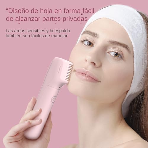 Yplkm Maquinilla De Afeitar Corporal, Maquinilla Eléctrica Para Vello Púbico Femenino, Recargable USB Inalambrica Portatil Para Cuerpo Nariz Bikini Zona Intima Facial - imagen 9