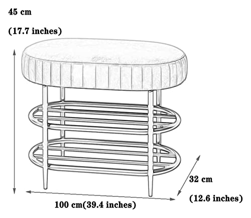 Banc de rangement pour armoire à chaussures pour entrée ordonnée
