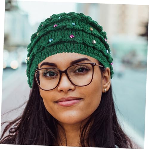 Gorro de Papá Noel con barba tejida como regalo divertido para Navidades 5