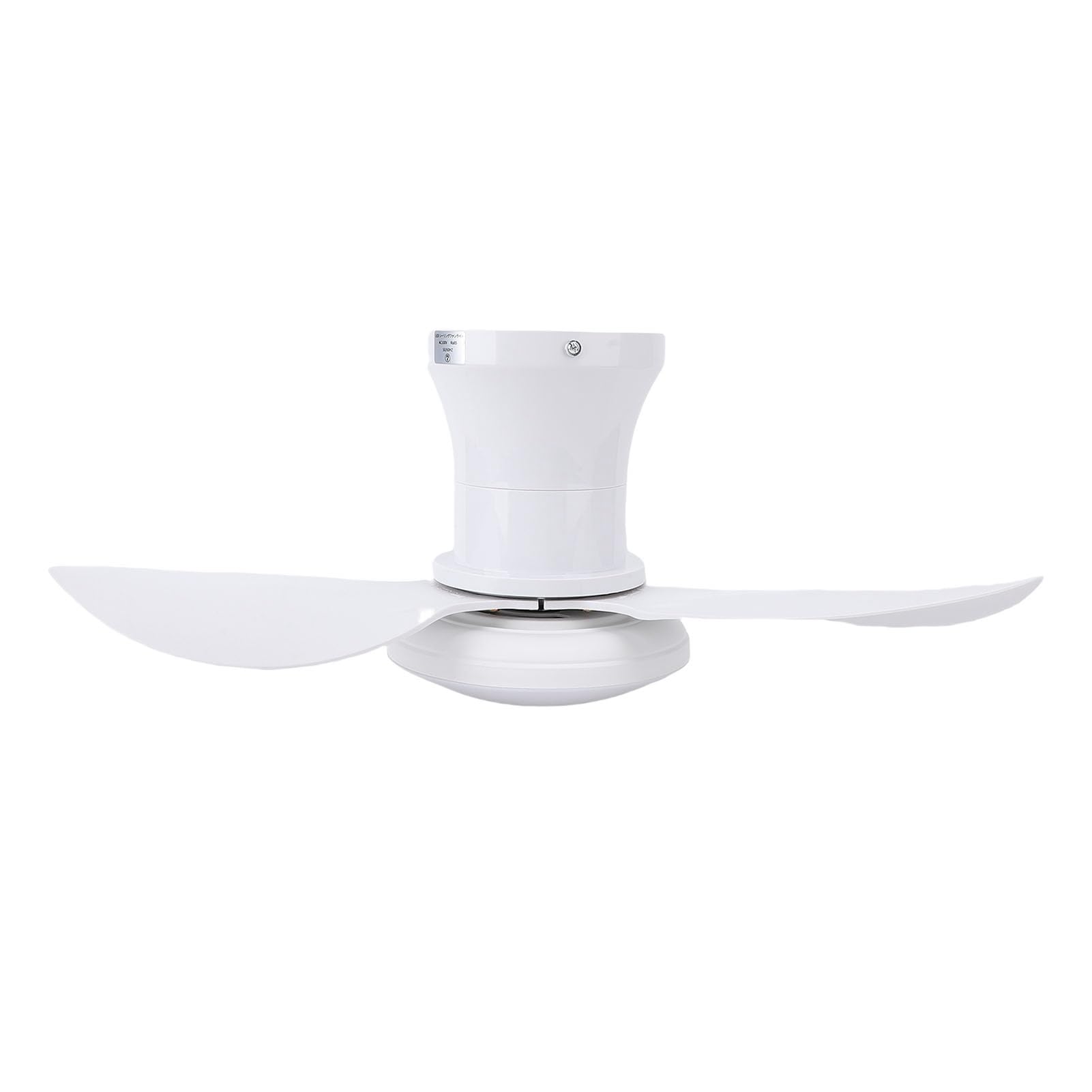 Cocoarm Wentylator Sufitowy Wentylator Sufitowy do Montażu Podtynkowego 25 Cali ABS LED z 6 Prędkościami Możliwość Przyciemniania Dwustronny Pilot z Silnikiem Prądu Stałego do Sypialni, Kuchni,