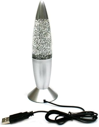 1pc Lava Rock Lamp RGB LED Glitter Party Mood Night Light Christmas Gift Bedside Night Lamp Replacement Multicolor 3D