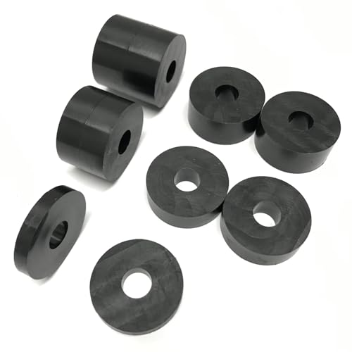 Image of Hawkeng 10mm (M10) Nylon Spacers Standoff Washers (10 Pack) 4 x 15mm, 4 x 10mm, 2 x 5mm - Black