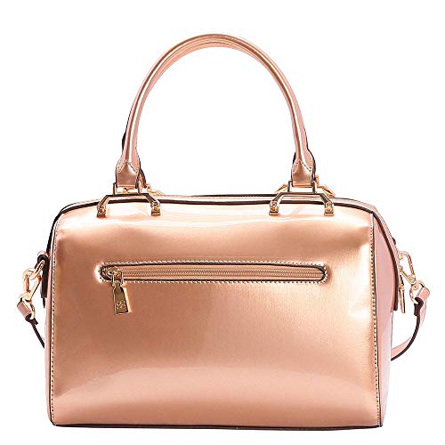 Bolsa Feminina Baú Chenson Relevo Verniz