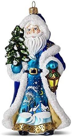 HMK Heritage Collection Ornament - Blue Snowflake Santa