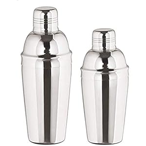 Cocktail Shaker 3-delig – roestvrij staal met zeef – 750 ml – hoogglans gepolijst