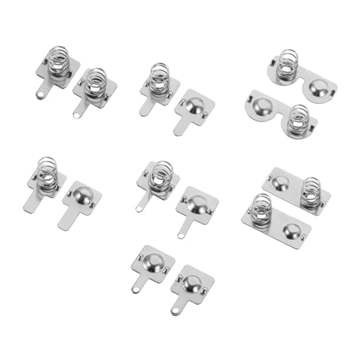 Milisten Placa de Contacto Metálica para Batería con Resorte de Compatible con Pilas AA y AAA para Control Remoto y Juguetes Diseño Estable y Duradero