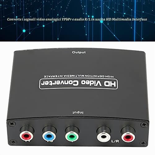ASHATA Adattatore Component da YPbPr a HDMI, Convertitore da YPbPr a HDMI, Supporta il Convertitore Video 1080P per Monitor DVD da a HDTV, Installazione Semplice