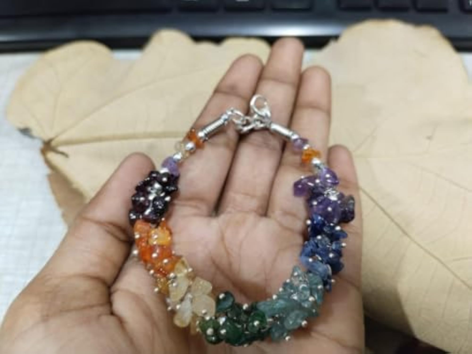 7 Chakra Chip Bracelet, Original Certified