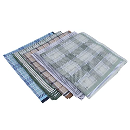 5 Lenços de Algodão com Padrão Clássico com