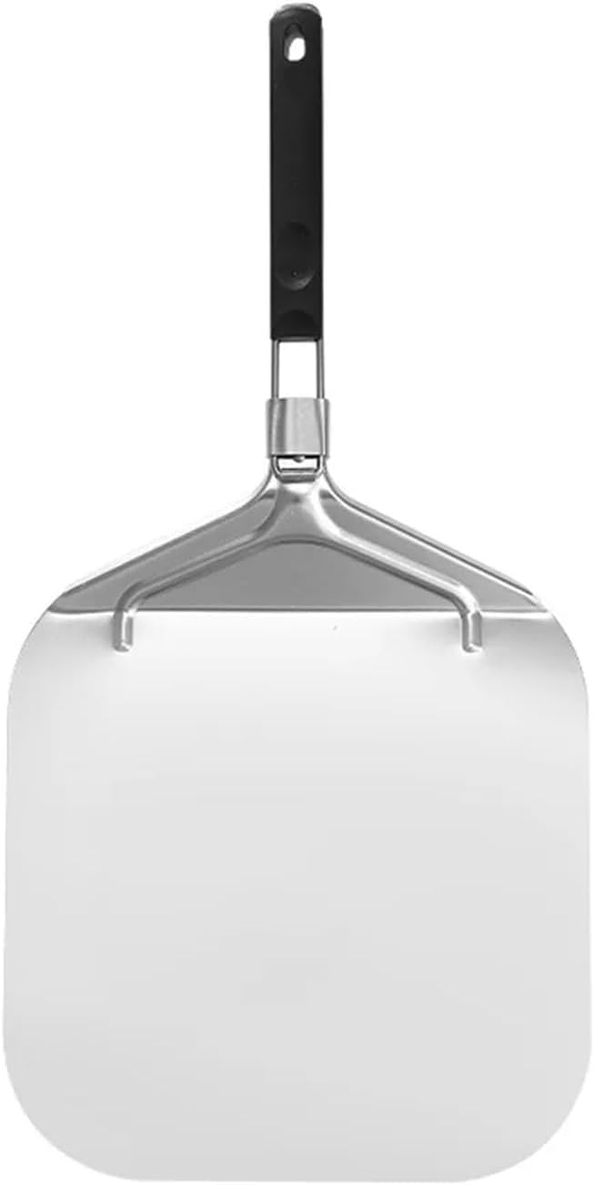 Metal Non-Stick Pizza Shovel Folding Long Handle Peel Locking Feature Easy Glide Transfer Tray(Style D)