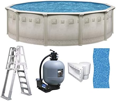 Brazil Premium 27' x 52" Round Above Ground Swimming Pool Package