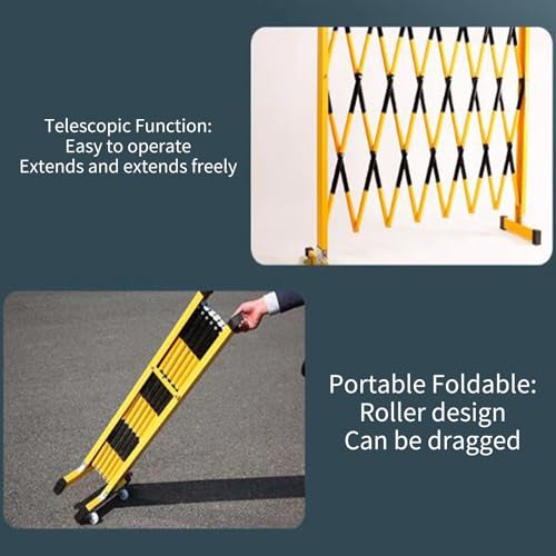 Clôture de signalisation rétractable et barrière pliable de contrôle