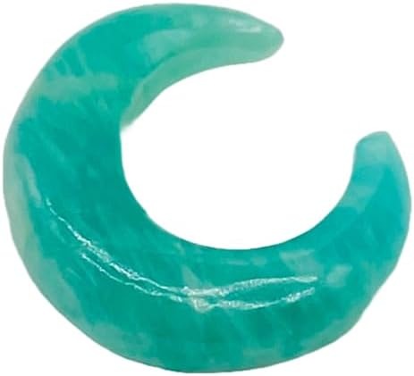 Natural Amazonite Gemstone Tribal Septum Crescent Pincher | Handcrafted Stone Body Piercing Jewelry | Tribal Septum Ring | Alternative & Boho Nose Jewelry