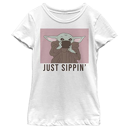 T-shirt Star Wars fille Mandalorian blanc taille XS short sleeve tee