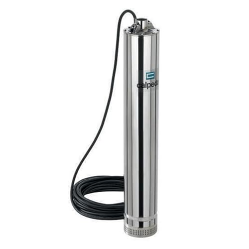 Pompe immergée multicellulaire domestique et industrielle Calpeda MPS305 - Triphasé 380V - Jusqu'à 4,5 M3/H - Approvisionnement en eau propre - Jardinage et irrigation - Immersion de 20m max