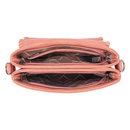 Wrangler Crossbody Purses for Women Multi Pocket Woven Shoulder Bag