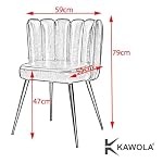 Designer Stuhl Jada - Esszimmerstuhl & Schminktisch Stuhl | Bezug Schreibtischstuhl, Stühle Braun, Küchenstuhl, Lounge Chair, Dining Chair | Modern, Vielseitig als Sitzgelegenheit, Esszimmerstühle – Bild 2