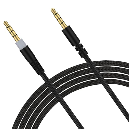 MICMXMO Cavo audio di ricambio per Kingston HyperX Cloud Alpha, Mix Flight Gaming, Logitech G933, G633, G533, G433 Cuffie, Mute Funzione, Telecomando, 1,5m