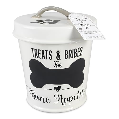 Young's Inc Ceramic Dog Treat Jar