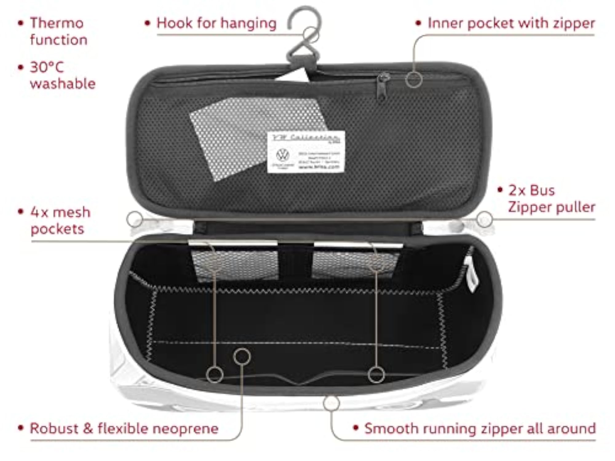 VW Collection Neoprene Universal Makeup Bag